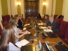 10 December 2013 The Chairman of the Committee on Human and Minority Rights and Gender Equality and the representatives of the Committee for International Cooperation of Medical Students – Serbia 